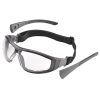 gg-45caf-elvex-go-specs-ii-ballistic-glasses,-afpc. Elvex Go-Specs II Ballistic Glasses, AF/PC Lens, Strap System, Black/Grey Frame - Clear