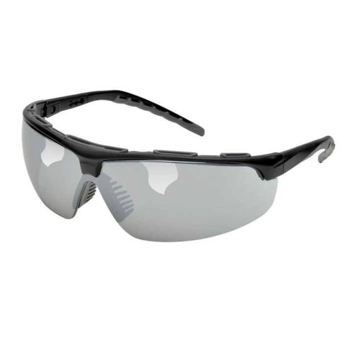 sg-56gafelvex-denali-ballstic-glasses-af-pc-lens,-. Elvex Denali Ballstic Glasses AF/PC Lens, Black Frame w/Grey Soft Accents - Grey