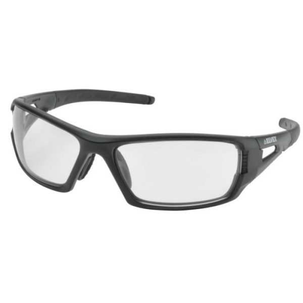 sg-61caf-elvex-rimfire-ballistic-sunglasses-af-pc-. Elvex Rimfire Ballistic Sunglasses AF/PC Lens, Matte Black Frame - Clear