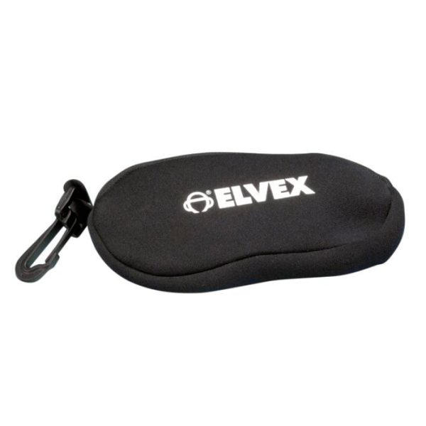sgb-10-elvex-foam-padded-nylon-eyewear-case,-zippe. Elvex Foam Padded Nylon Eyewear Case, Zipper Closure, Belt Clip - Black