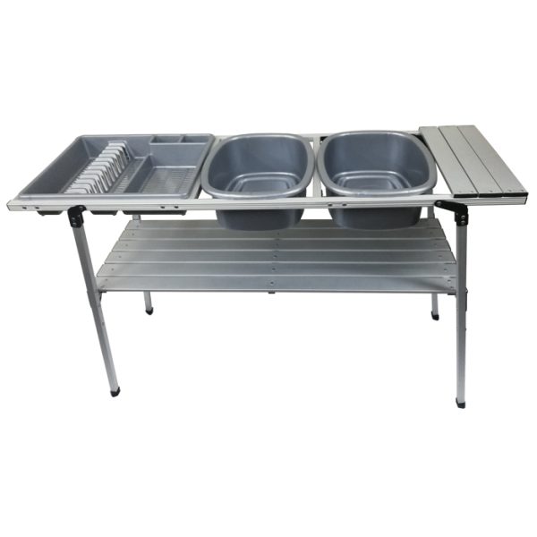 ta014-tentco-double-aluminium-dishwash-stand-001. Tentco Double Aluminium Dishwash Stand