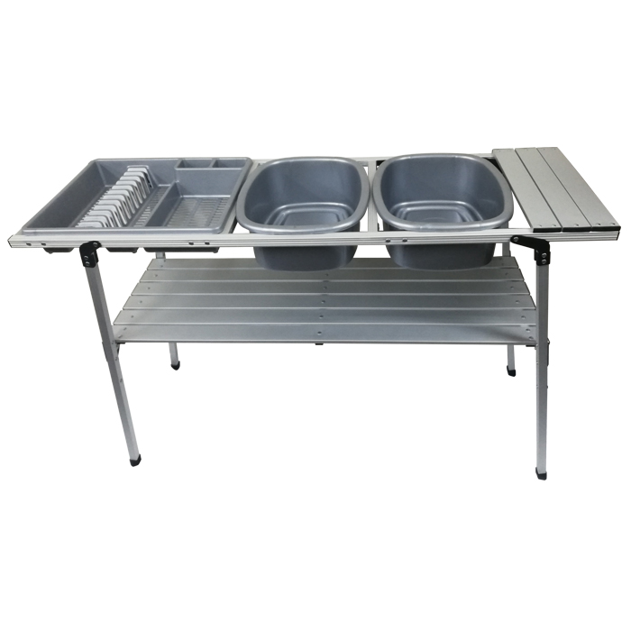 ta014-tentco-double-aluminium-dishwash-stand-001. Tentco Double Aluminium Dishwash Stand