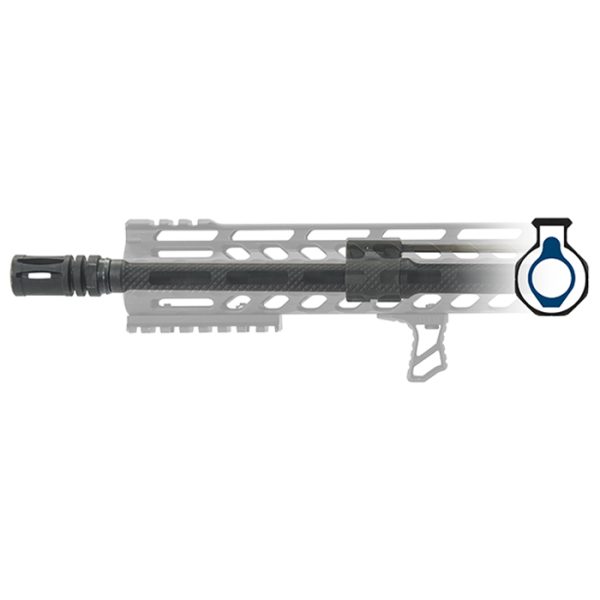 mnt-armgb01-utg-ar15-micro-gas-block-002. UTG AR15 Micro Gas Block, .750" ID, Steel, Matte Black