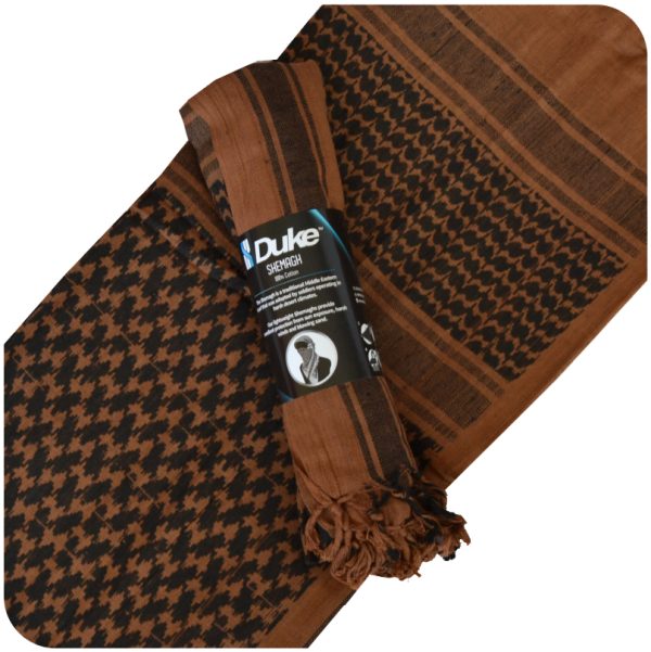bshbrnbk-basic-cotton-shemagh---brown---black-001. Basic Cotton Shemagh - Various