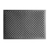 mq2401-001. Moto-Quip Black Rubber Mat, Size - 50cm x 35cm