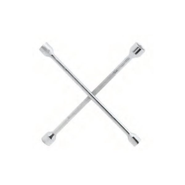 mq2700-001. Moto-Quip Wheel Spanner - 4 Way Silver 17/19/21/23 Size Sockets