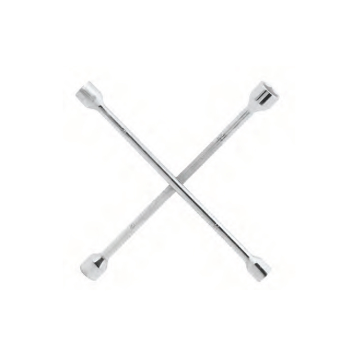 mq2700-001. Moto-Quip Wheel Spanner - 4 Way Silver 17/19/21/23 Size Sockets