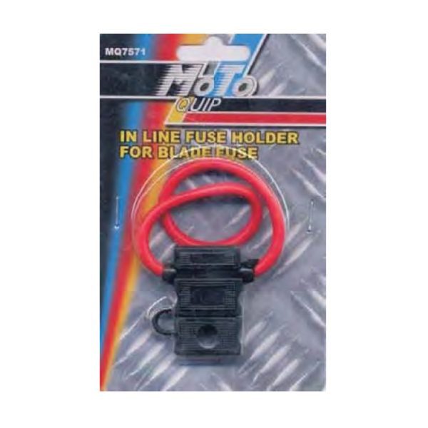mq7571-001. Moto-Quip In Line Fuse Holder For 15 Amp Blade Fuse