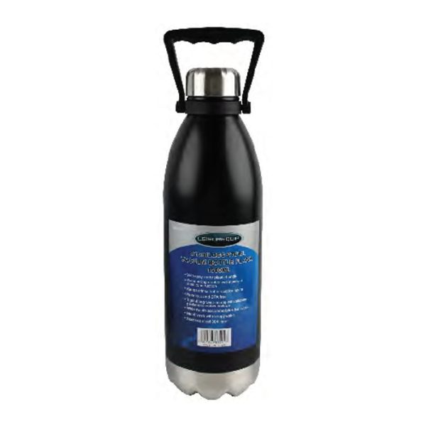 mq8320-001. Leisure Quip Stainless Steel Vacuum Bottle Flask 1500ml - Black