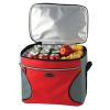 mq8190-001. Leisure Quip 30 Can Soft Cooler Bag Grey / Red