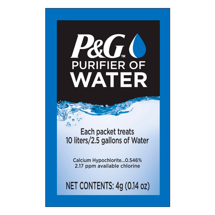 p&g-water-purificaiton-sachets---4g-treats-10l----. P&G Water Purification Sachets - 4g Treats 10L - Single