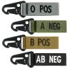 239-001. TacSpec Blood Type Key Chain - Various