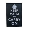 keep-calm-pvc-velcro-patch---white-black-001. TacSpec "Keep Calm" PVC Velcro Patch - White/Black