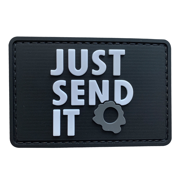jsi-bk-tacspec-just-send-it-pvc-velcro-patch---bla. TacSpec "Just Send It" PVC Velcro Patch - Black