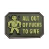 aot-og-tacspec-all-out-pvc-velcro-patch---od-001. TacSpec "All Out" PVC Velcro Patch - OD