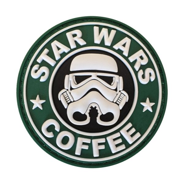 wsw-og-tacspec-star-wars-coffee-pvc-velcro-patch--. TacSpec "Star Wars Coffee" PVC Velcro Patch - OD