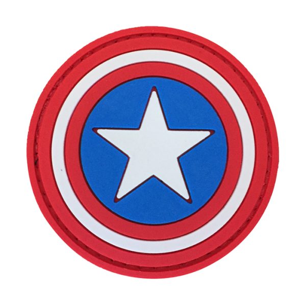 cu-st-tacspec-captain-america-shield-pvc-velcro-pa. TacSpec "Captain America Shield" PVC Velcro Patch
