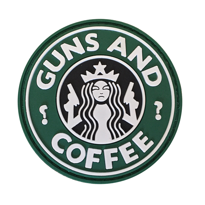 gac-og-guns-and-coffee-patch-001. TacSpec "Guns and Coffee" PVC Velcro Patch