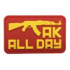tacspec-ak-all-day-pvc-velcro-patch-001. TacSpec "AK All Day" PVC Velcro Patch