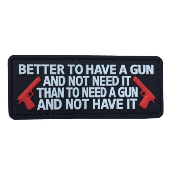 zhyq-wh-tacspec-better-to-have-pvc-velcro-patch-00. TacSpec "Better to Have" PVC Velcro Patch