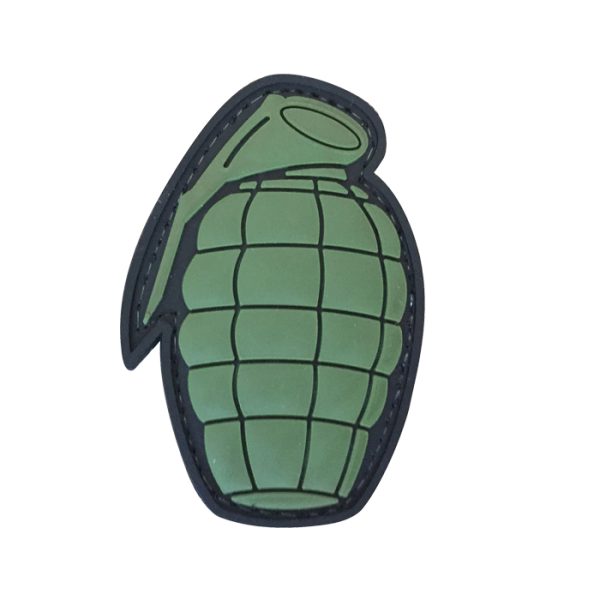 sld-bbk-tacspec-hand-grenade-pvc-velcro-patch-001. TacSpec "Hand Grenade" PVC Velcro Patch