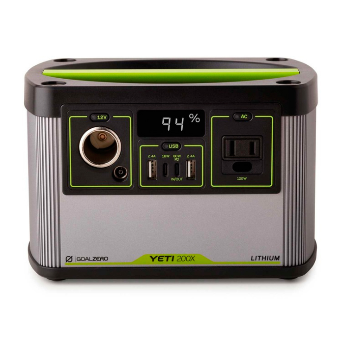 22080-goal-zero-yeti-200x-001. Goal Zero YETI 200X (LITHIUM) 13Ah Modified Sine Wave Inverter 120W, 200W Surge