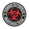 zor-rd-tacspec-zombie-outbreak-response-team-bioha. TacSpec "Zombie Outbreak Response Team Biohazard" PVC Velcro Patch - Red/White/Black