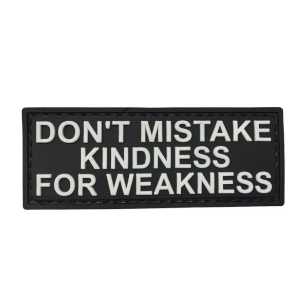 bwh-bk-tacspec-don't-mistake-pvc-velcro-patch. TacSpec "Don't Mistake" PVC Velcro Patch