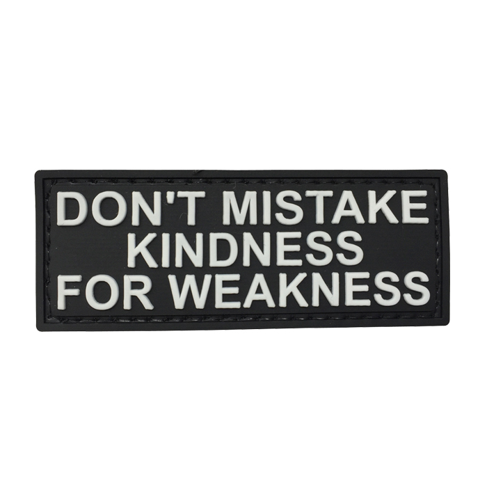bwh-bk-tacspec-don't-mistake-pvc-velcro-patch. TacSpec "Don't Mistake" PVC Velcro Patch