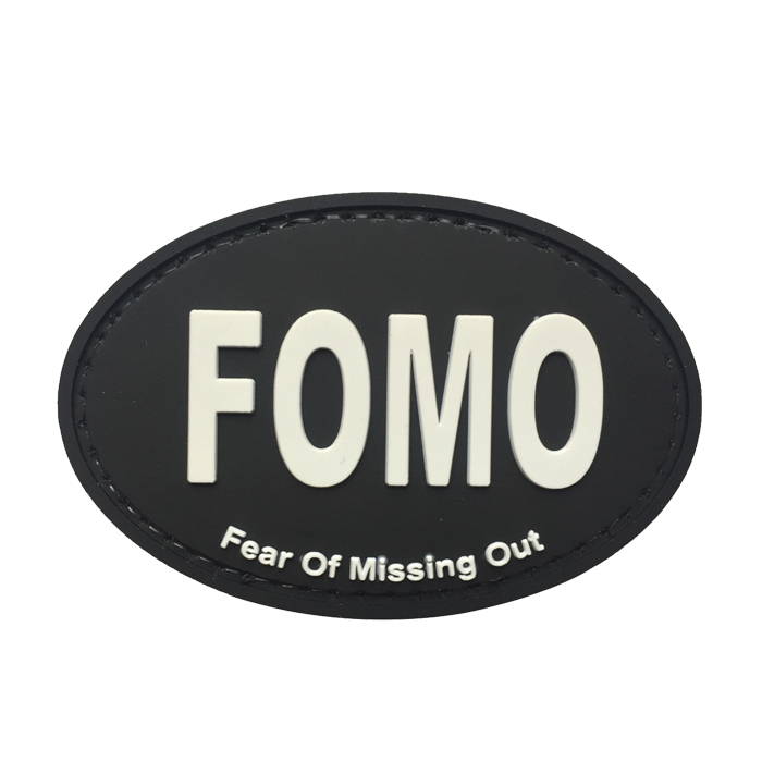 fomo-bk-tacspec-fomo-pvc-velcro-patch. TacSpec "FOMO" PVC Velcro Patch