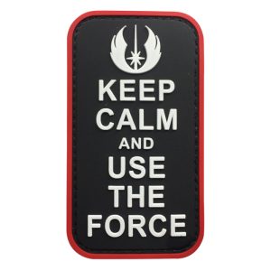 ylix-tacspec-keep-calm-and-use-the-force-pvc-velcr. TacSpec "Keep Calm and Use the Force" PVC Velcro Patch