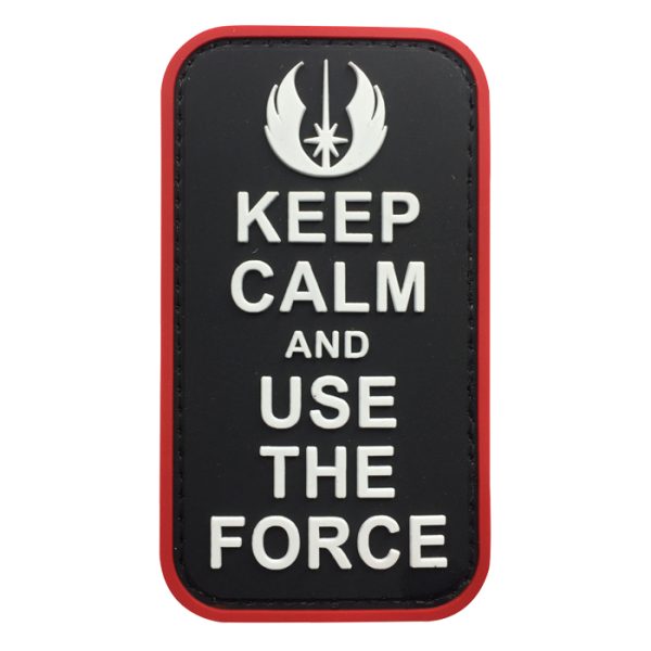 ylix-tacspec-keep-calm-and-use-the-force-pvc-velcr. TacSpec "Keep Calm and Use the Force" PVC Velcro Patch