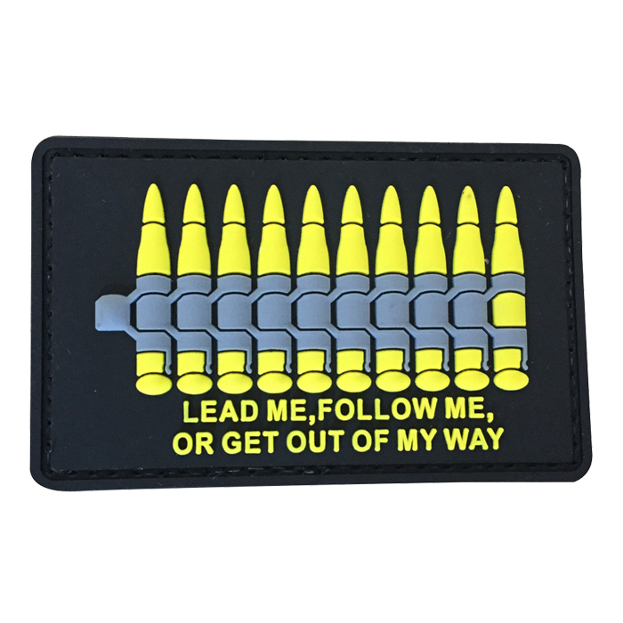 ypzd-ye-tacspec-lead-me,-follow-me,-or-get-out-my-. TacSpec "Lead Me, Follow Me, Or Get Out My Way " PVC Velcro Patch