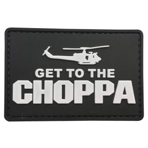 zsfj-bk-tacspec-get-to-the-choppa-pvc-velcro-patch. TacSpec "Get To The Choppa " PVC Velcro Patch