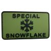 t5xh-og-tacspec-special-snowflake-pvc-velcro-patch. TacSpec "Special Snowflake" PVC Velcro Patch