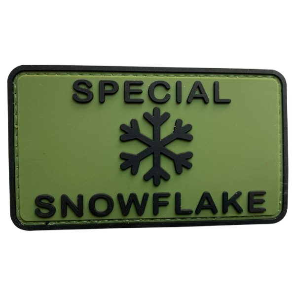 t5xh-og-tacspec-special-snowflake-pvc-velcro-patch. TacSpec "Special Snowflake" PVC Velcro Patch
