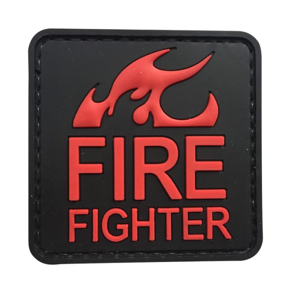firerc-tacspec-fire-fighter-pvc-velcro-patch-001. TacSpec "Fire Fighter" PVC Velcro Patch