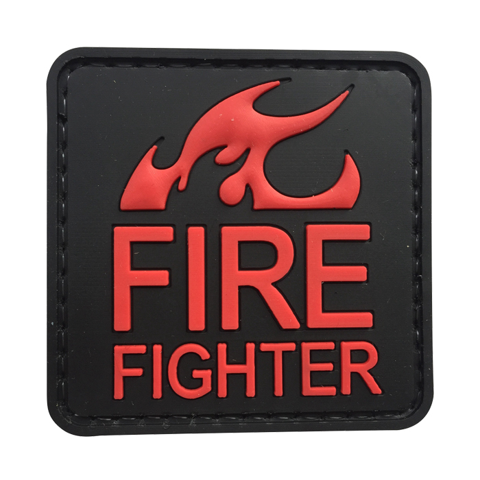 firerc-tacspec-fire-fighter-pvc-velcro-patch-001. TacSpec "Fire Fighter" PVC Velcro Patch