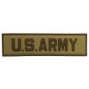 usarmy-tn-tacspec-u. TacSpec "U.S. Army" PVC Velcro Patch - Tan