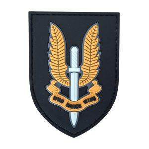 wdw-ye-tacspec-who-dares-wins-pvc-velcro-patch-001. TacSpec "Who Dares Wins" PVC Velcro Patch