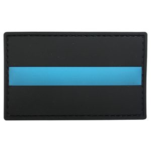 lt-s-tacspec-thin-blue-line---police-pvc-velcro-pa. TacSpec "Thin Blue Line - Police" PVC Velcro Patch