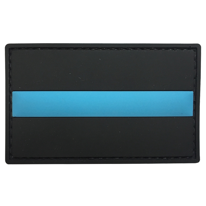 lt-s-tacspec-thin-blue-line---police-pvc-velcro-pa. TacSpec "Thin Blue Line - Police" PVC Velcro Patch