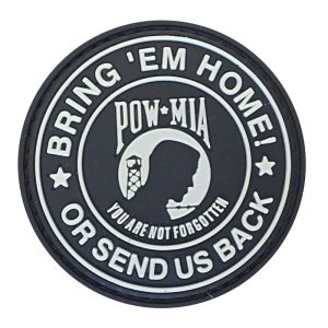 yanf-bk-tacspec-pow---mia-pvc-velcro-patch. TacSpec "POW - MIA" PVC Velcro Patch