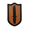 dg-br-tacspec-dagger-pvc-velcro-patch---tan-001. TacSpec "Dagger" PVC Velcro Patch - Tan