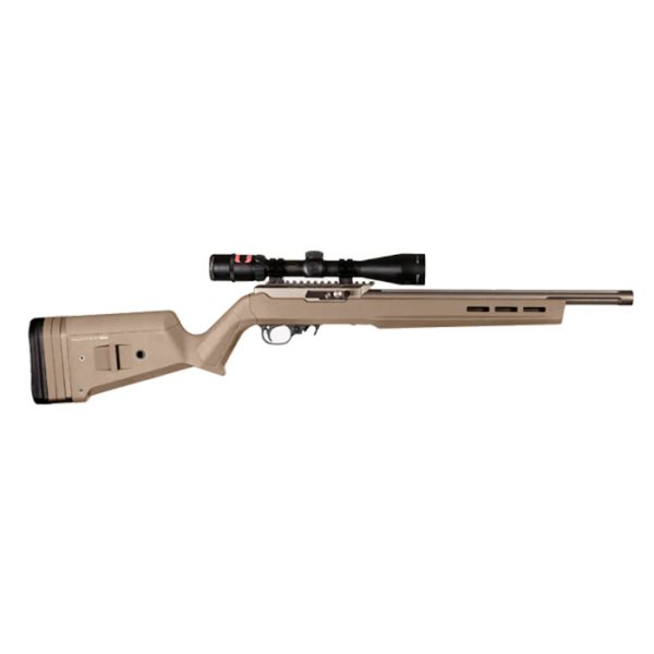mag548fde-magpul-10-22-hunter-x-22-adjustable-stoc. Magpul 10/22 Hunter X-22 Adjustable Stock Polymer - FDE