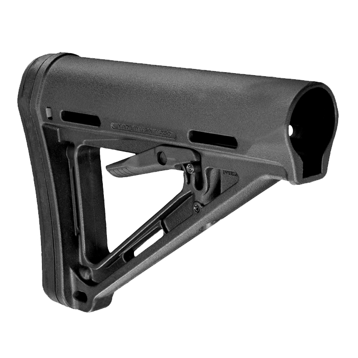 mag401blk-100-003-538-magpul-ar-15-moe-stock-colla. Magpul AR-15 MOE Stock Collapsible Commercial - Black