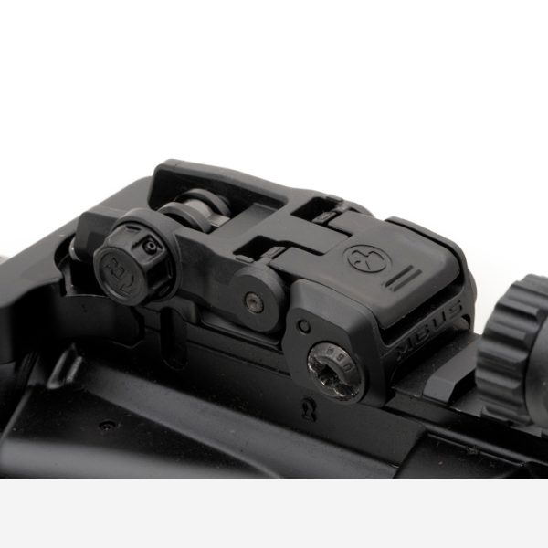 100-041-834-100-041-834-magpul-mbus-3-front-&-rear. Magpul MBUS 3 Sight Set Flip-Up Adjustable Polymer for AR-15 - Black