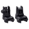 100-041-834-100-041-834-magpul-mbus-3-front-&-rear. Magpul MBUS 3 Sight Set Flip-Up Adjustable Polymer for AR-15 - Black