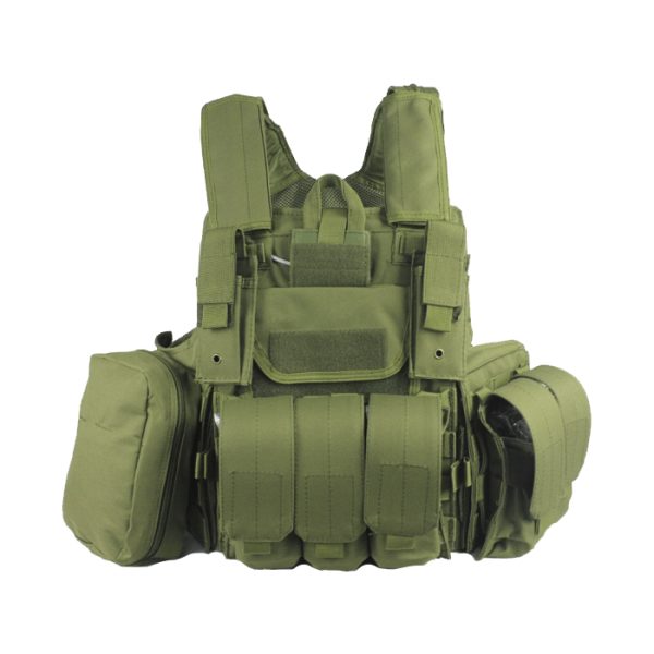 smv001. Shield MOLLE Vest Plate Carrier Only + Pouches - Various