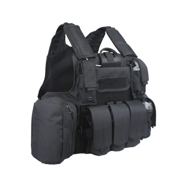 smv002. Shield MOLLE Vest Plate Carrier Only + Pouches - Various